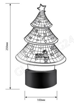 Ночник Camelion NL-406 (Led наст. свет-к, 3Вт, RGB, USB)