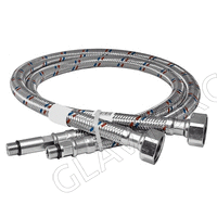 Подводка д/смес. сталь 1/2"xM10x80 см кор. штуцер СТМ (коробка 100 шт.) CWFSS080