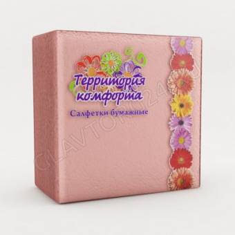 Салфетки бум. 50шт/60шт Цветные Омск