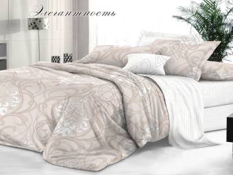 КПБ 1,5сп De Luxe Сатин ЭЛЕГАНТНОСТЬ Под143*215+Пр150*215+2Нав(70*70)