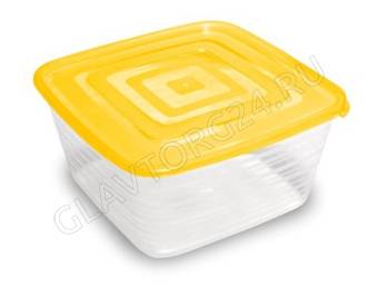 Контейнер для продуктов (СВЧ) "Унико" квадратный 3л с212