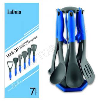 Набор кухонных принадлежностей на подставке 7 пр нейлон арт. 14308/8