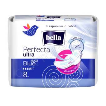 Белла Перфекта ULTRA Maxi Blue (темно-синяя) прокладки 8шт/30шт (BE-013-MW08-008-036)