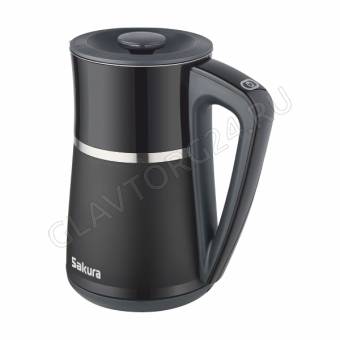 Чайник электрический SAKURA SA-2175DBK 1,7л 2,2кВт нерж.сталь,пластик черный