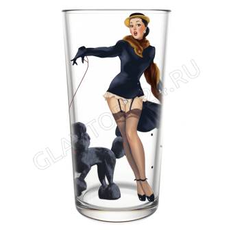 Набор стаканов 300мл выс. Pin-up girls 6шт. арт. 148-Д