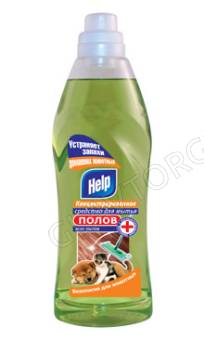 Help средство Концентрат д/полов с Устранением запахов 1л/12