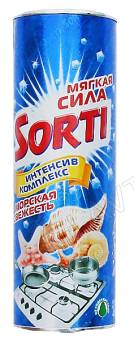 Сорти чистящий порошок 500гр/24шт морская свежесть