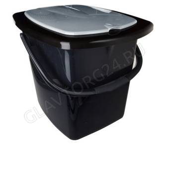Ведро-туалет 16л черный 