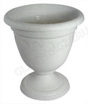 Вазон высокий Колывань 8,1л д 30 мрамор арт.с136м