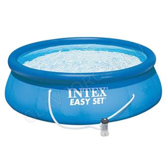 INTEX Бассейн надувной Изи Сет 457х84см,фильтр-насос,ДВД-диск,28158NP
