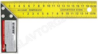 Угольник столярный желтый 400мм/19385