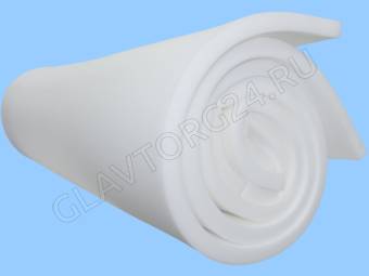 Поролон ППУ Марка 2236 в/с 10*2000*1000 ( пожелтел верхний слой,край запылен,упаковка нарушена)