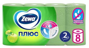 Т/бумага Zewa Plus 2-сл.(упак-8 рул.) 23м.яблоко/12