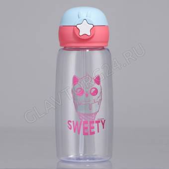 Бутылка для воды "Sweet" 750мл (ПОТЕРТОСТИ НА КОРПУСЕ)