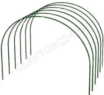 Дуга парниковая металлическая 2,5 м  в ПВХ  (комплект 6 шт.)