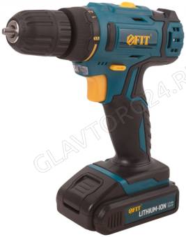 Дрель-Шуруповерт Акк. FIT 14,4В 0-400/1450 об/мин Li-Ion 1,3Ач/80187