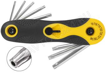 Ключи TORX CrV 8 шт. (T9-T40) складные