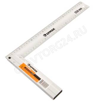 Угольник столярный ЕРМАК алюминиевый литой 250мм
