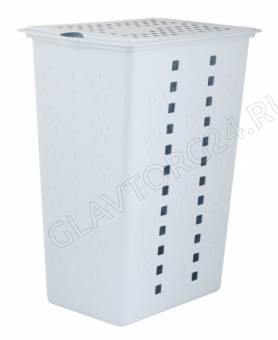 Корзина для белья "Виолетта" 30л. (голубой)(уп.6) М2444