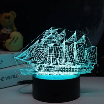 Ночник Camelion NL-404 (Led наст. свет-к, 3Вт, RGB, USB)