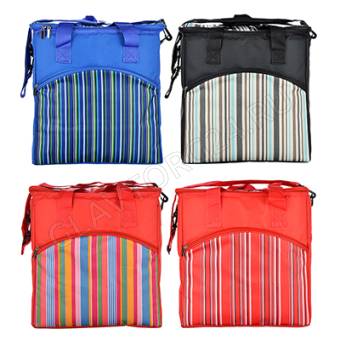 Термосумка, 34л, 600D, оксфорд, пенополиэтилен, ПЕВА, 36х25,5х37см, 4 цвета Яркое лето