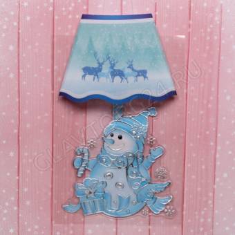 Наклейка интерьерная "Снеговик" HKE04