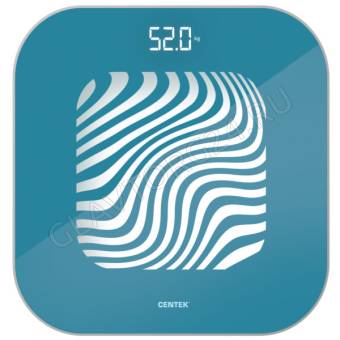 Весы напольные электронные CENTEK CT-2440 Wave 180кг бирюзовый