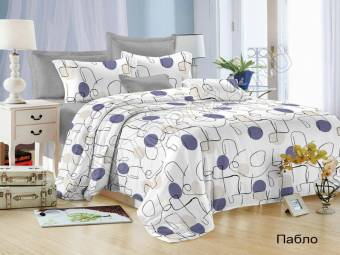 КПБ Евро Satin collection Микросатин ПАБЛО Под200*220+Пр220*240+2Нав(70*70)