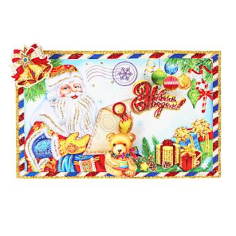 СНОУ БУМ Панно Новогоднее письмо, 23x15см, бумага/10