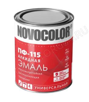 Эмаль ПФ-115 ярко-зеленая 0,8 кг НОВОКОЛОР АКЦИЯ