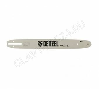 Шина для бензопилы DGS-4516, длина 40 см (16"), шаг 3/8", паз 1,3 мм, 57 звеньев// Denzel