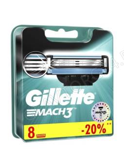 Gillette Mach3 Кассеты мужские 8шт 