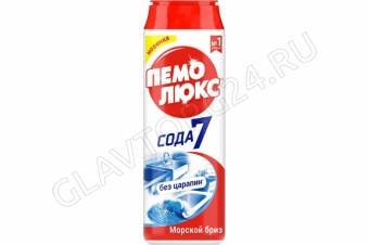 Пемолюкс 480гр сода 7 эффект/16шт.пластик морской бриз 