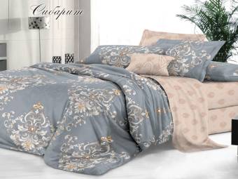 КПБ 1,5сп De Luxe Сатин Сибарит Под143*215+Пр150*215+2Нав(70*70)