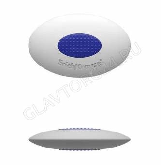 Ластик белый овальный "Smart Mini Oval" с пласт. держателем 45533 Erich Krause