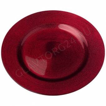 ТАРЕЛКА 28СМ ОБЕДЕННАЯ "MIRACLE" RED SHINY Б/УП/6 арт. 339-076 РАСПРОДАЖА