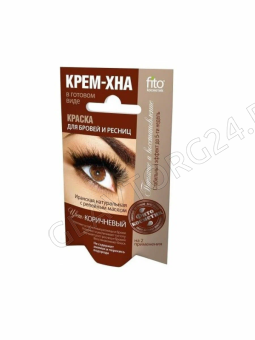 Краска д/бровей и ресниц Крем-Хна на 2применения коричневая 2*2мл