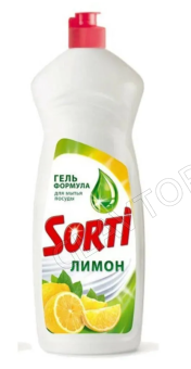 Сорти жидкое средство  для мытья посуды 900мл/12шт ЛИМОН