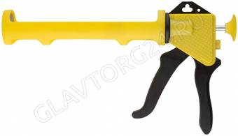 Пистолет для герметика 225 мм полукорпусной, полипропиленовый корпус, Профи