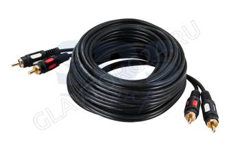 Кабель 2RCA штекер-2RCA штекер REXANT 17-0148 10м черный