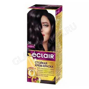 ECLAIR w9 Стойкая крем-краска д/волос № 3.6 баклажан