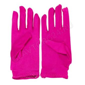 СНОУ БУМ Перчатки карнавальные, полиэстер, р-р 4-6, 4 цвета