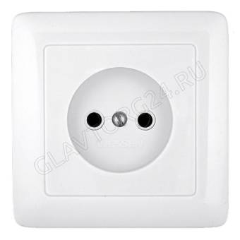 Розетка 1 СП Хит белая RS10-132-B