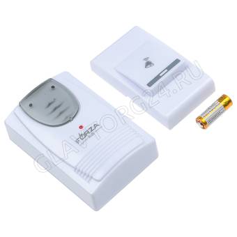 Звонок беспроводной ORIGINAL 924-064 32 мелодии 1 кнопка белый