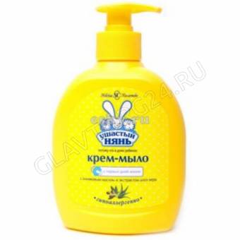 Ушастый нянь крем-мыло жидкое 300мл алоэ/24шт