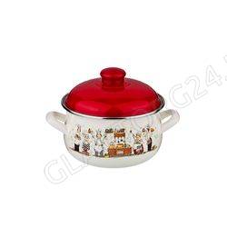 КАСТРЮЛЯ ЭМАЛИР. 1,7Л AGNESS ПОВАРЯТА ДИА=16СМ ВЫС=10СМ/6 арт. 951-020