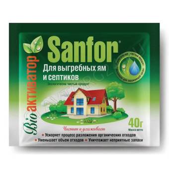 SANFOR средство для выгребных Ям и Септиков, 40гр/24