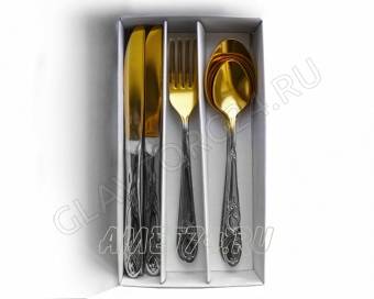 Набор 24-предм.с ножом "Узоры" с НТП арт.1с269 Аша