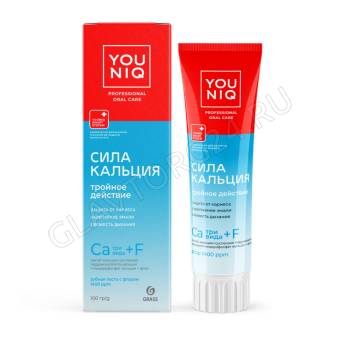 Зубная паста YOUNIQ Сила кальция 100гр