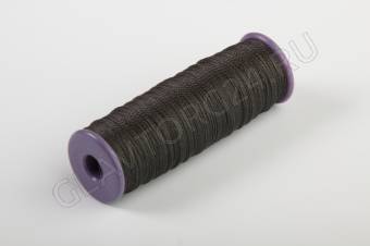 Нить п/п крученая  черная 100м (катушка 50г) /150